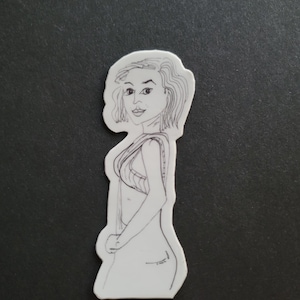 Vinyl Sticker | Pinup Model