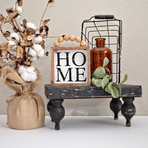 Hexagon Pedestal Farmhouse Pedestal Rustic Pedestal Etsy