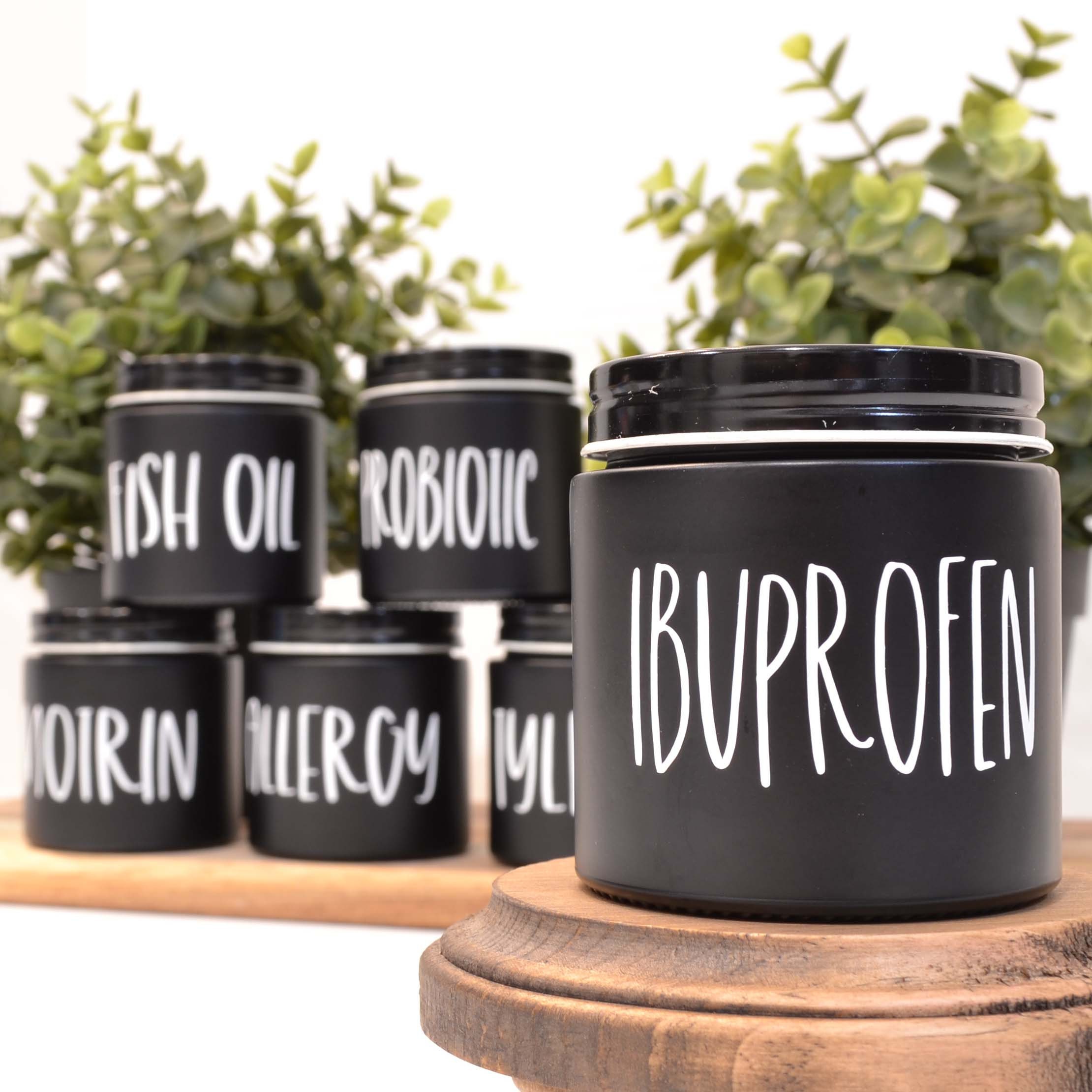 Vitamin Bottle - Pill Bottle - Medicine Storage - Organization