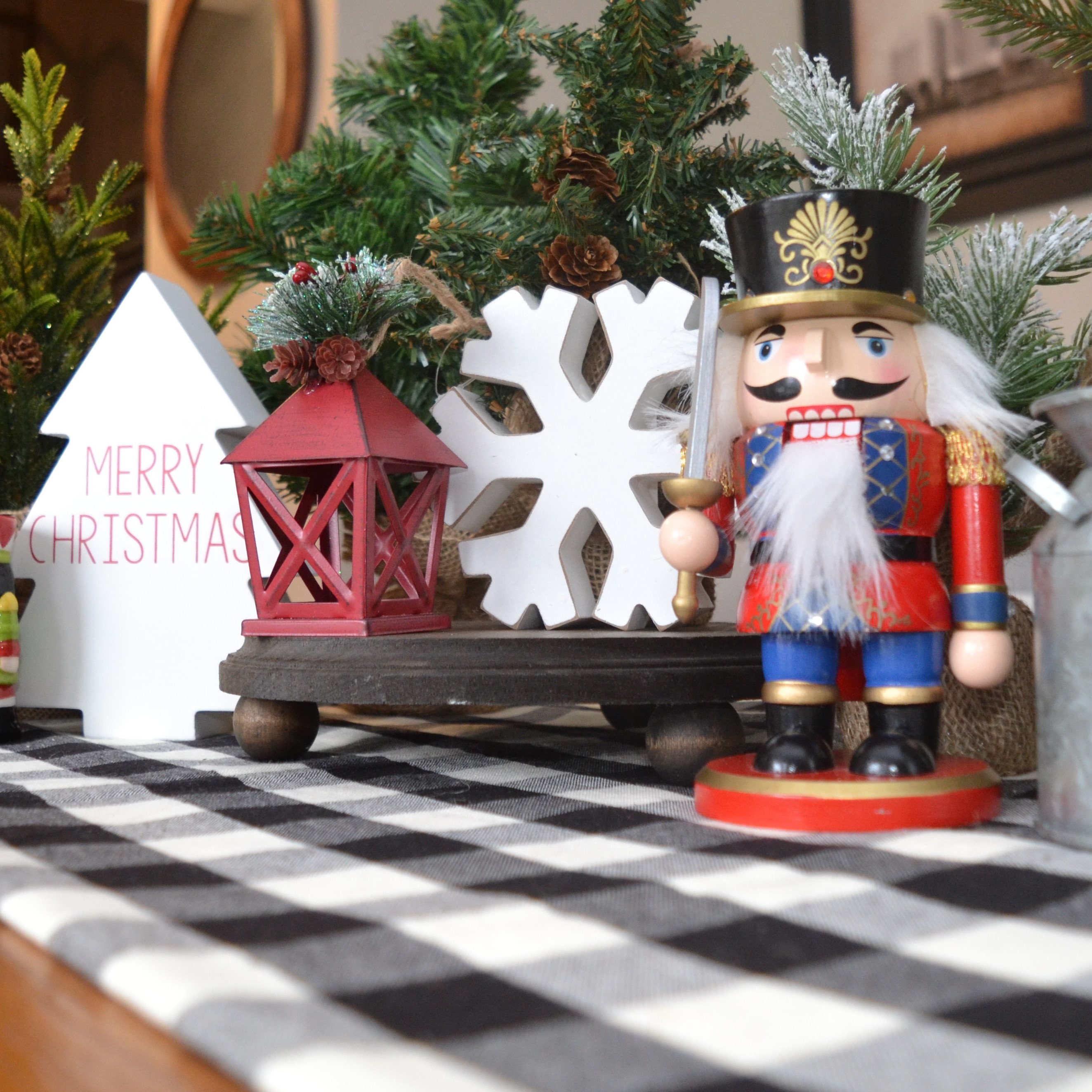 Round Christmas Tree Riser 8.5 Inch Round Riser-farmhouse Riser - Pedestal - Handmade Kitchen ...