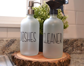 Kitchen Bottle Cleaner Bottle Kitchen Organization Glass Spray Bottle