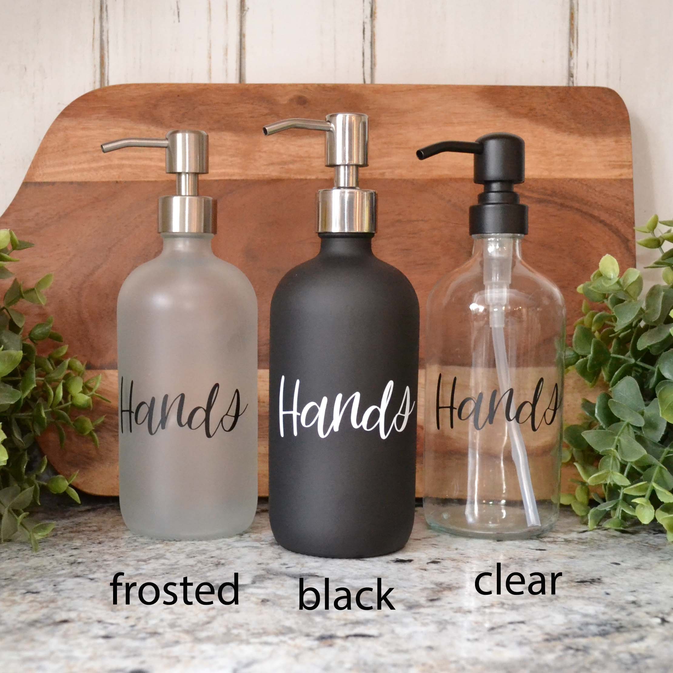 Glass Hand Soap Dispenser Kitchen Soap Dispenser Bathroom Soap | Etsy