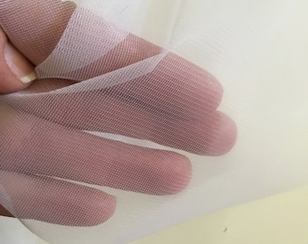 Vintage soft White mesh for veils-wedding dresses-prom dresses-costume fabric-tutu dresses-by the yard-54 inches wide