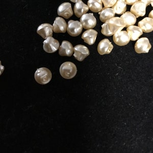 Vintage new old stock Tiny round mother of pearl shell button-MOP 5mm round diameter-for sewing, clothing crafting