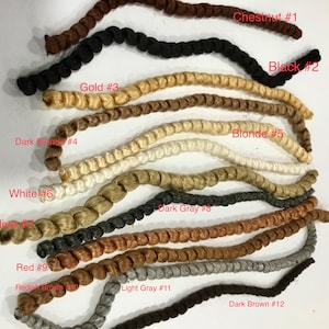 Spiral gewelltes Puppenhaar bereit, hohe Qualität-Natürliche Farben Puppe Perücke machen Haar für Miniaturpuppen und Handwerk Projekte-Engelshaar zu verwenden