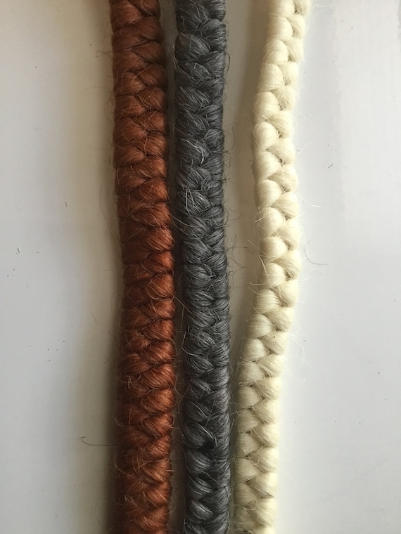 Pure wool crepe braided curly hair pull wavy doll hair fiber use for felting-doll hair-curly gnome Santa beards-ethereal angels animals