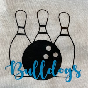 Camiseta custom Mascot Bowling