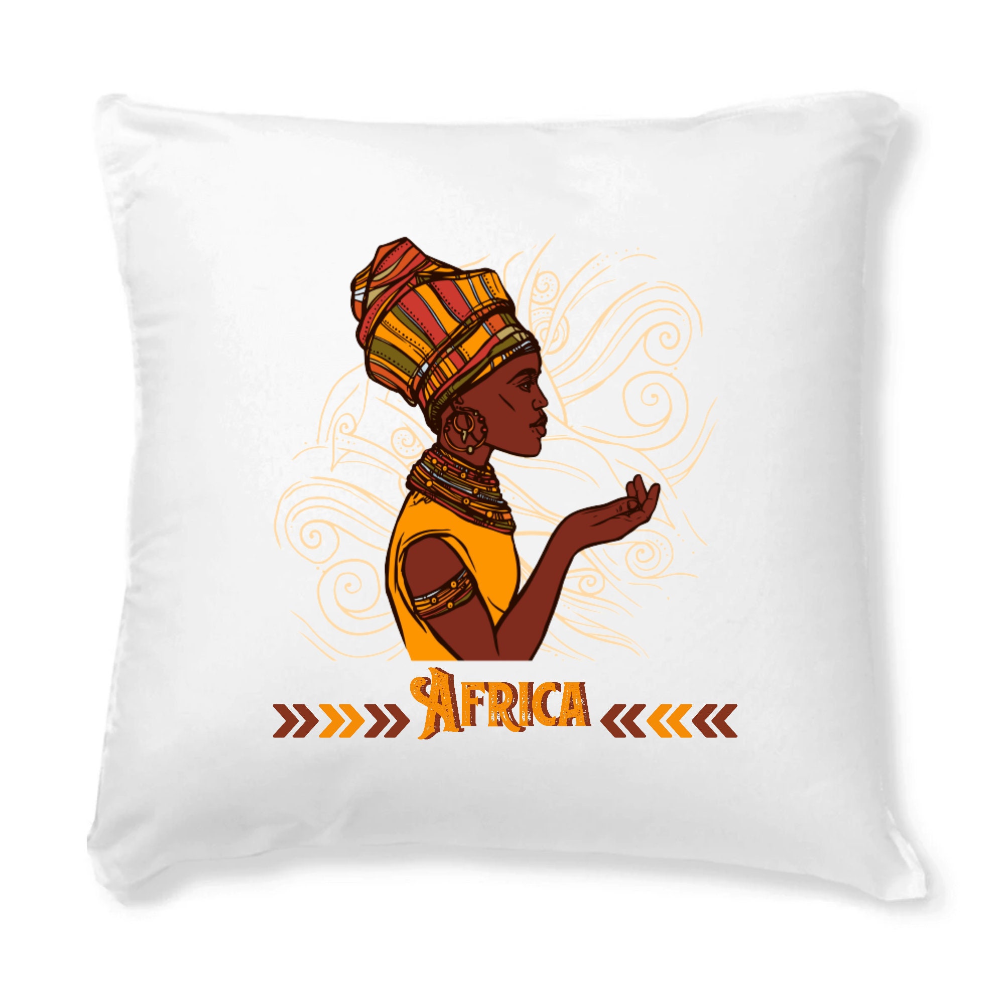 Collection Afrique Femme Africaine avec Son Turban Traditionnel