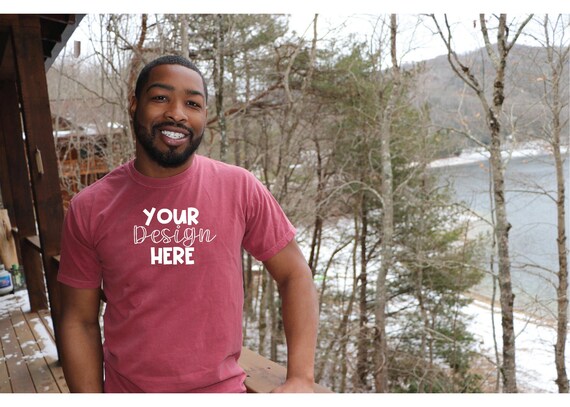 Comfort Colors Brick Tshirt Mockup 