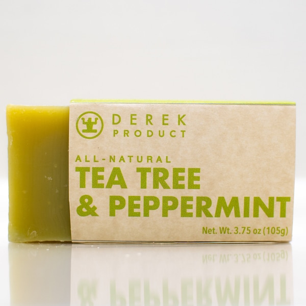 Derek Product - Organic Tea Tree & Peppermint Soap Bar Long Lasting 3.75 oz (105g)