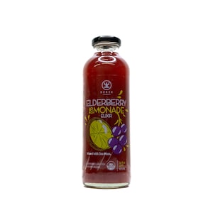 Bio-Holunderlimonade-Elixier mit Seemoos - 16 Unzen Glasflasche