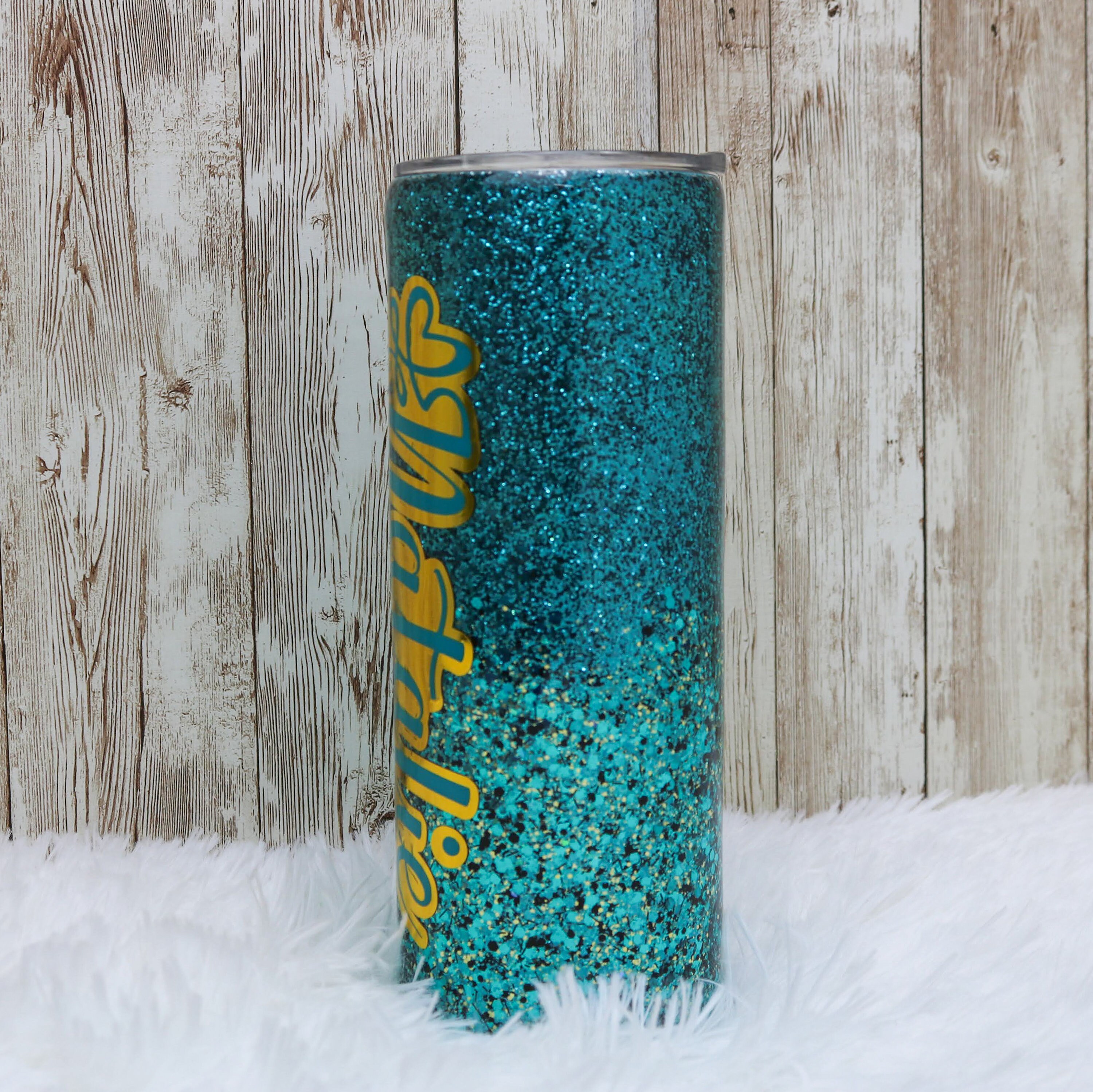 Ombre Glitter Tumbler With Name Birthday Gift for Girlfriend Etsy