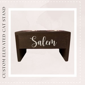 Custom Cat Food Bowl - Cat Bowl - Cat Food and Water Bowls - Cat Food Stand - Water Bowl - Cat Feeder - Cat Bowl Stand - Cat Water Bowl -