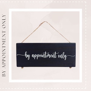 By Appointment Only Sign - By Appointment Only - Appointment Only Sign - Hanging Office Sign - Appt Only - By Appointment Only -