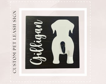 Custom Dog Leash Holder - Personalized Dog Leash Holder - Dog Leash Holder - Dog Gift - Custom Dog Gift - Leash Holder - Dog Gift - Leash