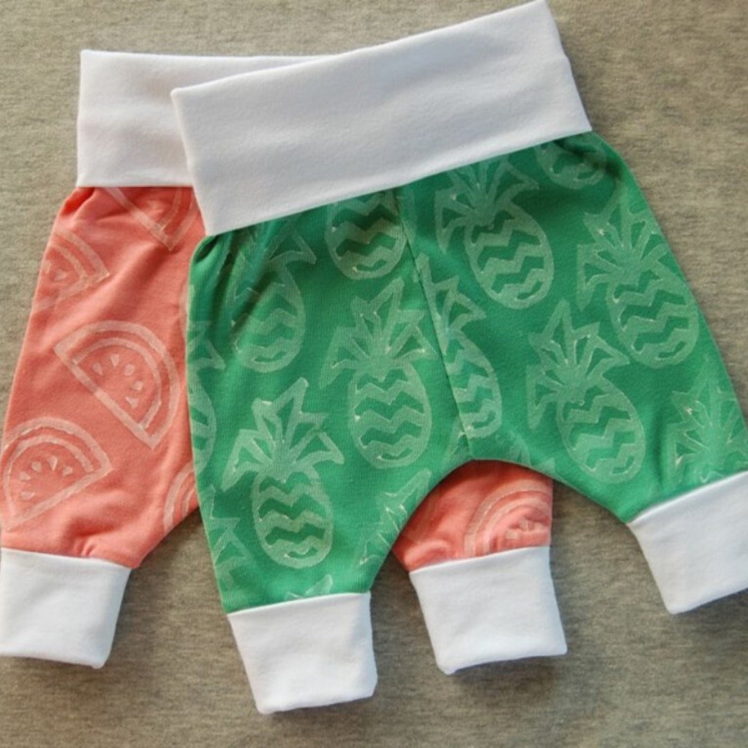 Growwithme Baby Harem Pants Pattern Template NB to 6M Instant