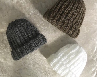 tiny baby bobble hat