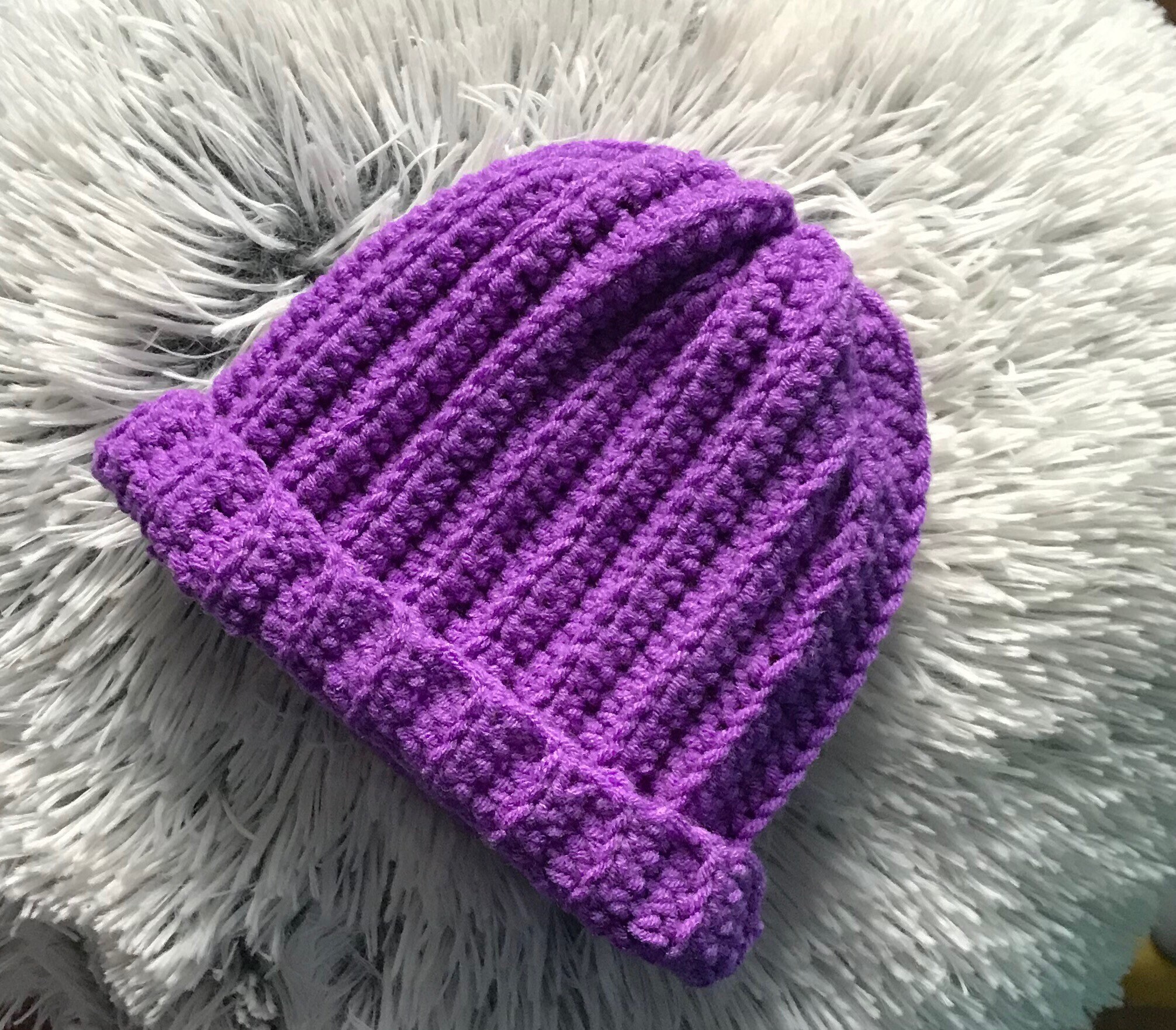 Newborn Ribbed Beanie Hat Warm Baby Hat 