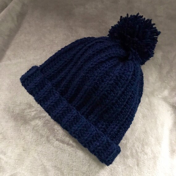 Navy bobble sale hat boys