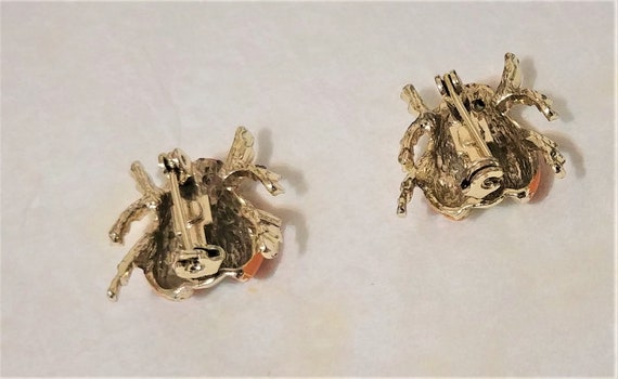Vintage Yellow Ladybug Brooch Pins- Figural Estat… - image 4