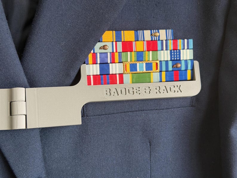 Usaf Ribbon Rack Examples Foldable Name Tag Ribbon Rack Aligner – Air Force, Space Force, CAP ...