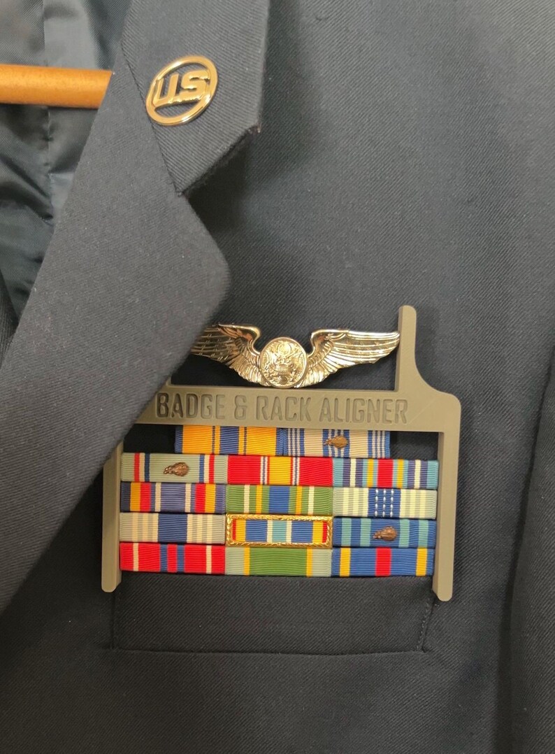 Usaf Ribbon Rack Edge Out Aviation Badge & Ribbon Aligner (USAF) - Etsy