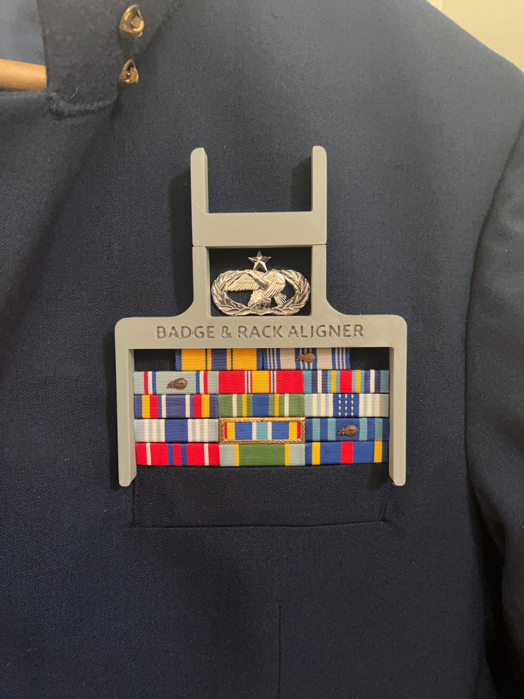 Usaf Ribbon Rack Icon Double Air Force Badge & Ribbon Aligner - Etsy