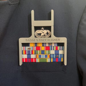 Double Air Force Badge & Ribbon Aligner
