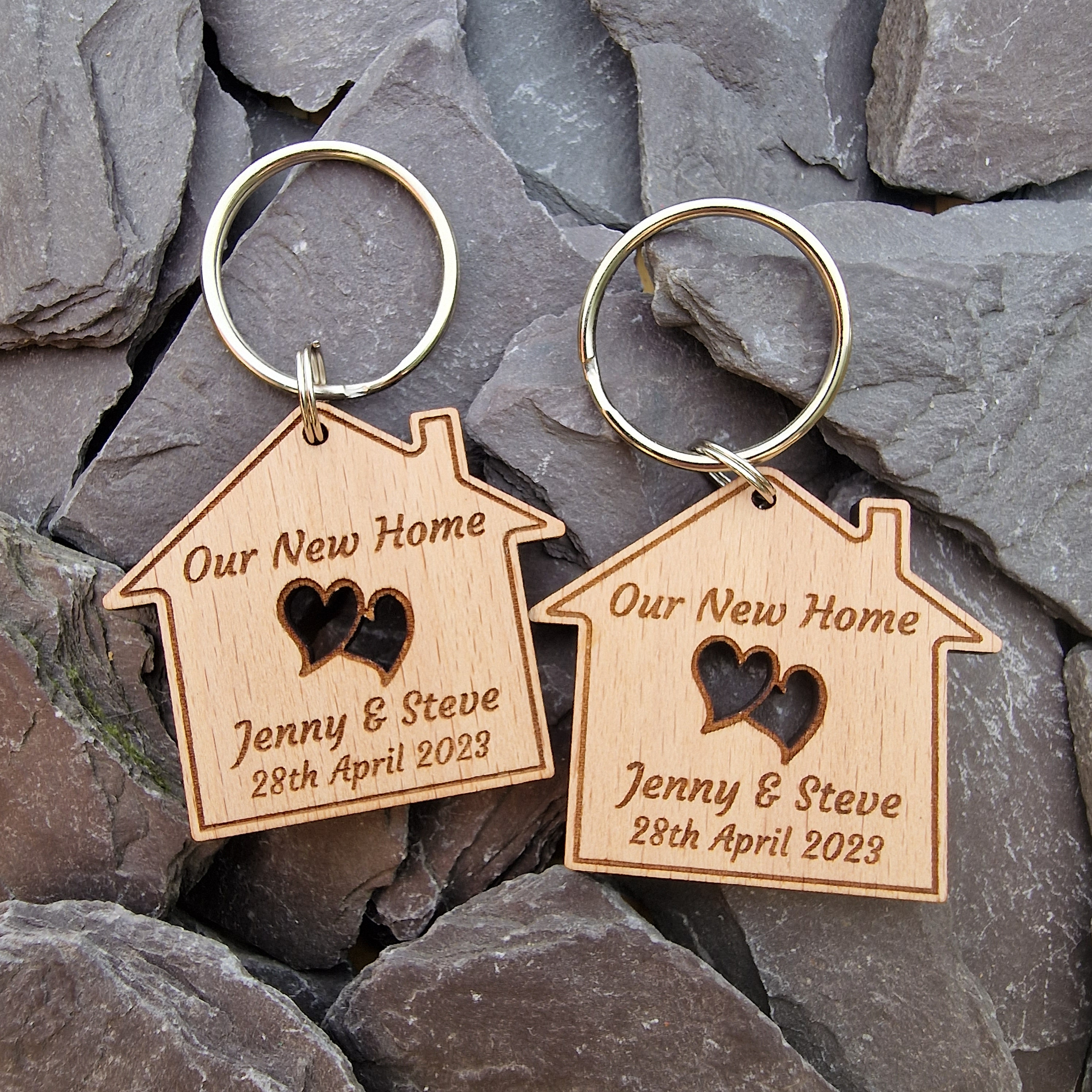 House Key Cover Family Personalized Wood Key Holder, Mothers Day