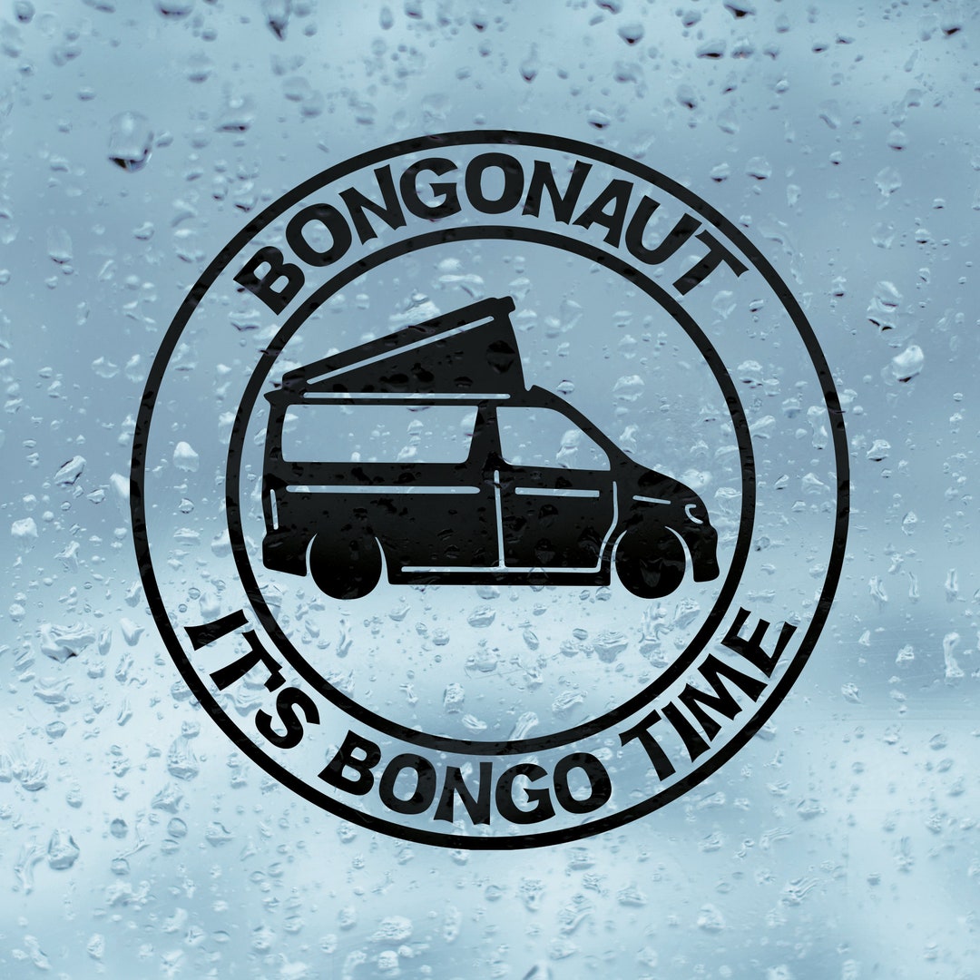 Bongonaut PopTop It's Bongo Time Camper Vinyl, Camping Sticker, Bongo ...