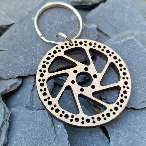 One-of-a-Kind MTB Brake Disc Keyring - Ideal Gift for Mountain Bike Lovers!