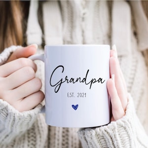 Dad, Grandpa- Pregnancy Announcement, Pregnancy Reveal, New Baby Announcement, Baby Reveal, Dad To Grandpa, Father&#39;s Day Gift Mugs Gifts