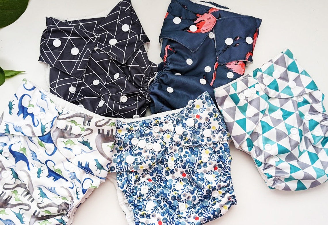 Eco Nappies ECO Friendly AllInOne Reusable Baby Cloth Etsy