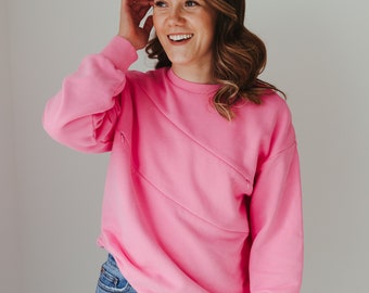 Pink Nursing Jumper / Breastfeeding Jumper / Breastfeeding Friendly