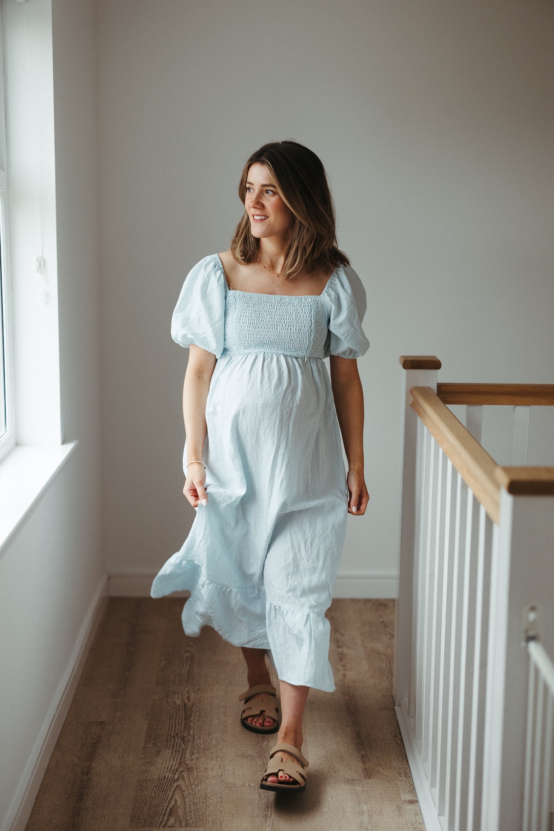 breastfeeding dress Buy Seraphine Blue 100% Cotton Nursing from Next USA while the flowy midi silhouette moves away from the body for a flattering How to Make a Dress