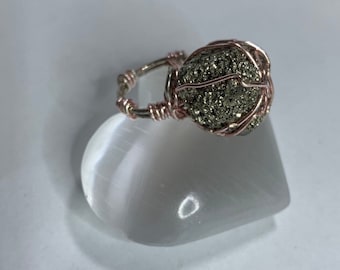 Adjustable Bronze Band with Crown Edge Detail Gifts for New Beginnings Leap of Faith The Fool Tarot Ring Free Spirits Young Graduates