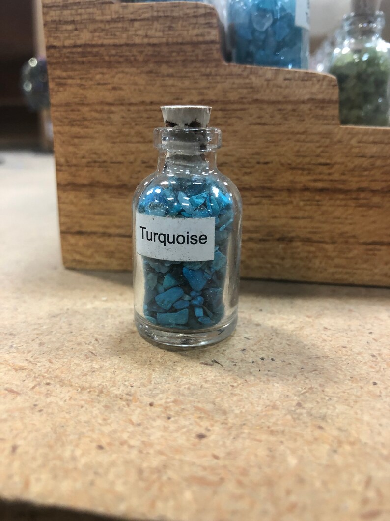 mini gemstone bottles