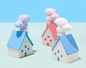 House Diffuser, Cloud Diffuser, Ceramic Diffuser, Aroma Oil, Ceramic Scent, Designed Diffuser, Cute Ceramic, Cute Design, Housewarming gift