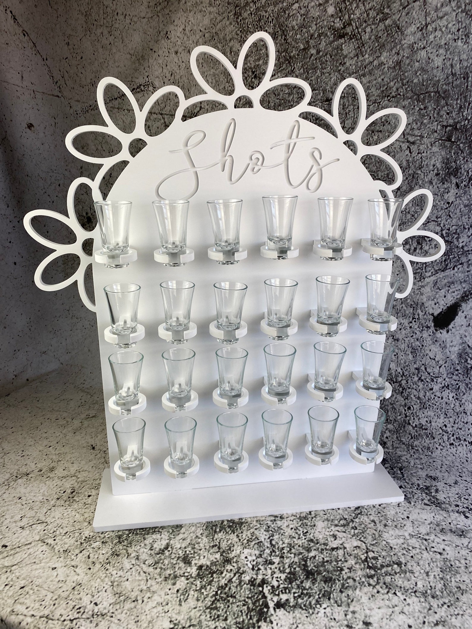 Shot Wall Stand Shot Stand White 10mm Waterproof Plastic. Etsy