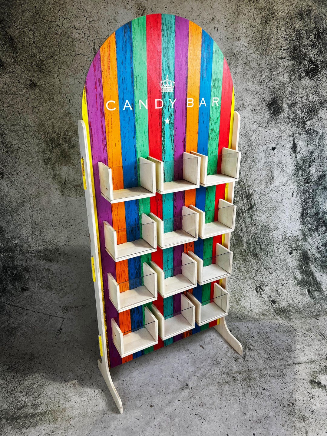 Standing Candy Floor Standing Candy Bar Display, Various Sizes, Custom Color/logo Wood ...