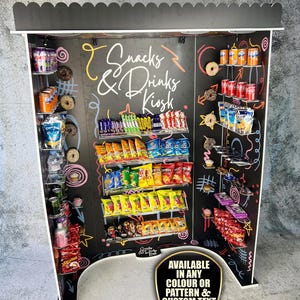 キャンディカート LED キャンディキオスク 5.5 フィート 子供用サイズ、スナックキオスクカート、スイートキオスク、キャンディディスプレイ、子供用スナックキオスクスナックディスプレイ