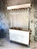 Champagne cart, drinks cart, champagne bar. Freestanding. Holds 60+ champagne flutes & 3 ice buckets. Moveable. Collapsible. Stand out piece 