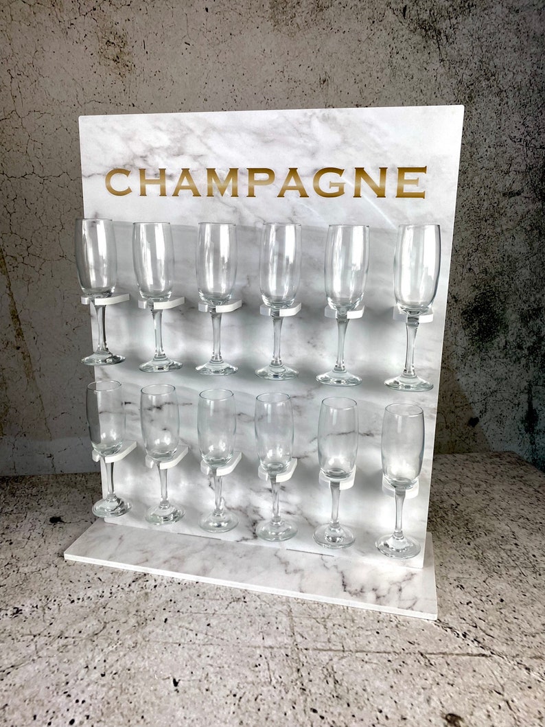 Champagne Wall Champagne Stand Tabletop Stand Various Size Etsy Canada