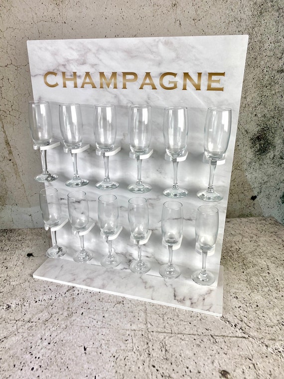 Champagne glass display hotsell