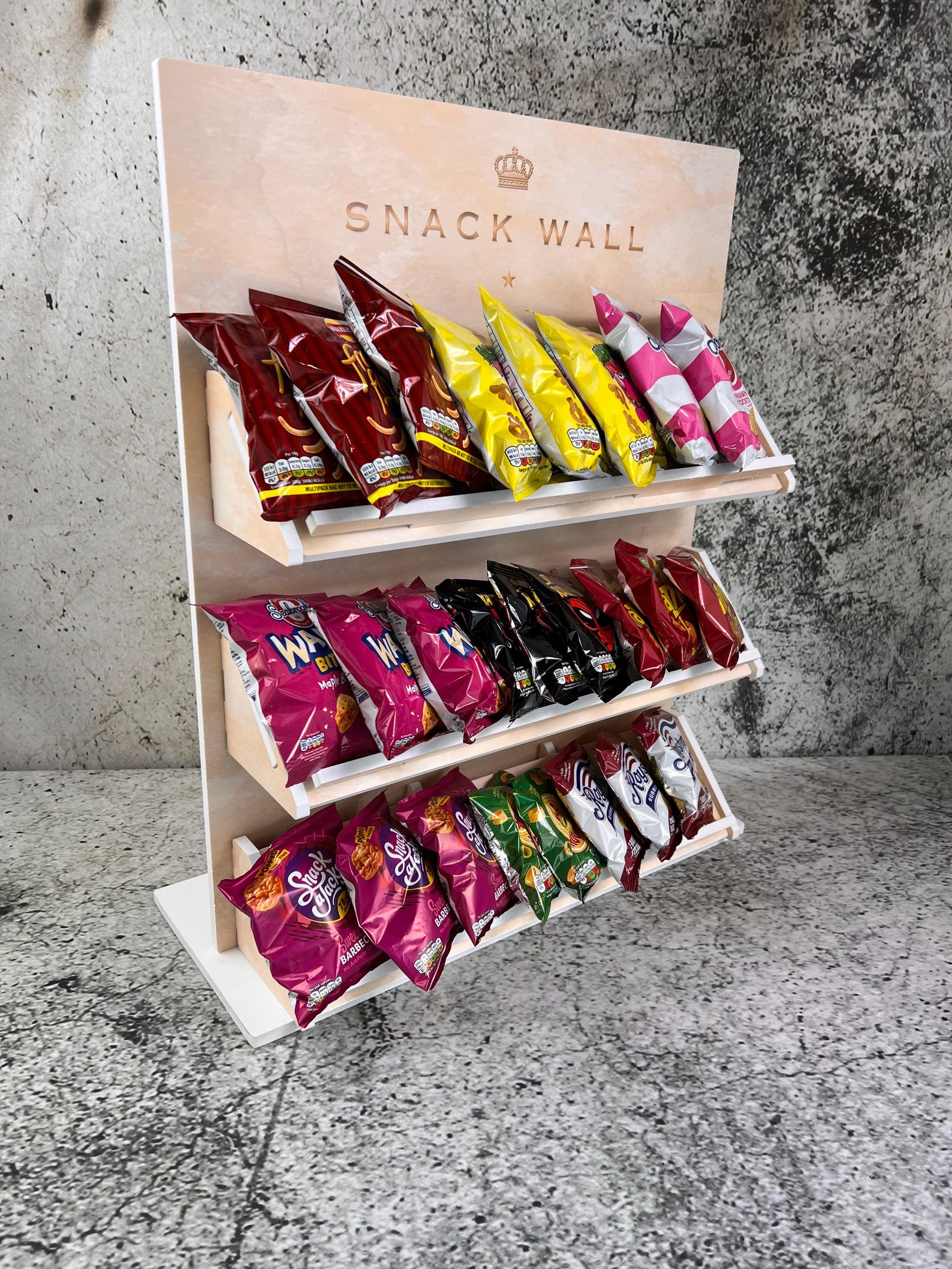 Tabletop Snack Wall Stand, Crisp Wall, Chips Wall, Event Food Display ...
