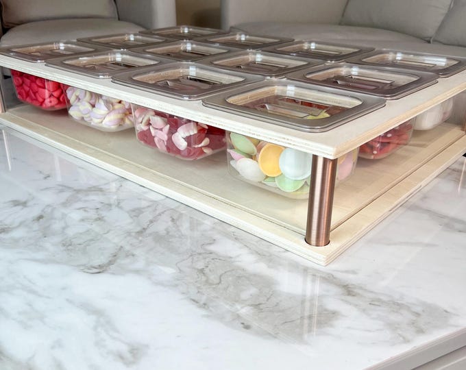 Customizable Candy Serving Station: Tabletop Charcuterie Display