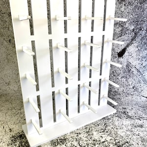 White Waterproof Plastic Donut Wall: Freestanding Display Stand