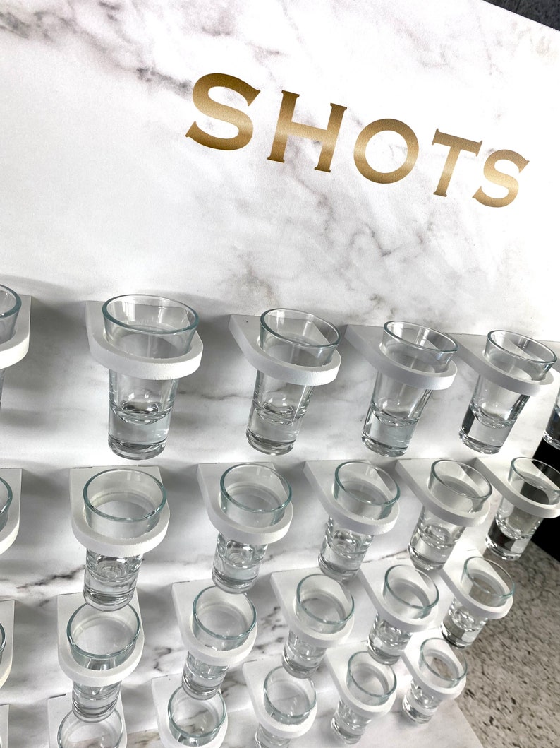 Shot Wall Shot Stand Shots Wall Various Size Options. White Etsy