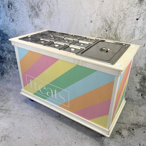 Treat or Sweet Cart, Charcuterie Cart, Champagne Cart, Available in Wood or Waterproof Plastic. Transportable,Mobile Cart, Trolley ,4ft wide