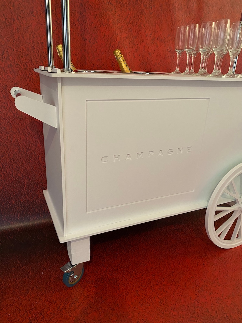Custom Design Champagne Cart Drinks Cart Champagne Bar. Etsy